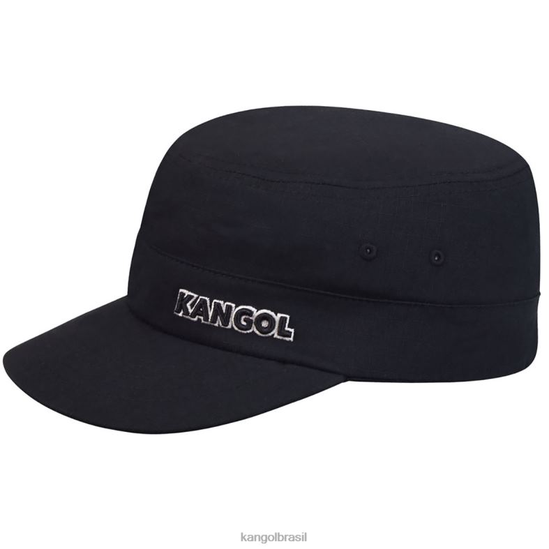 chapelaria | Kangol unissex preto boné do exército ripstop Z4880267