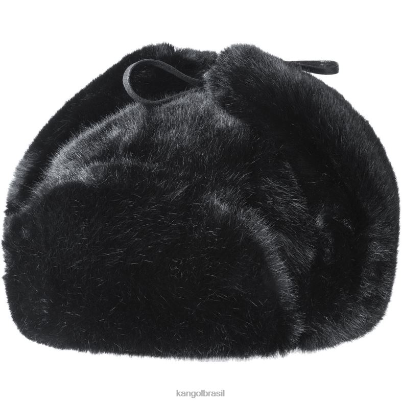 chapelaria | Kangol unissex preto caçador de pele falsa Z4880861
