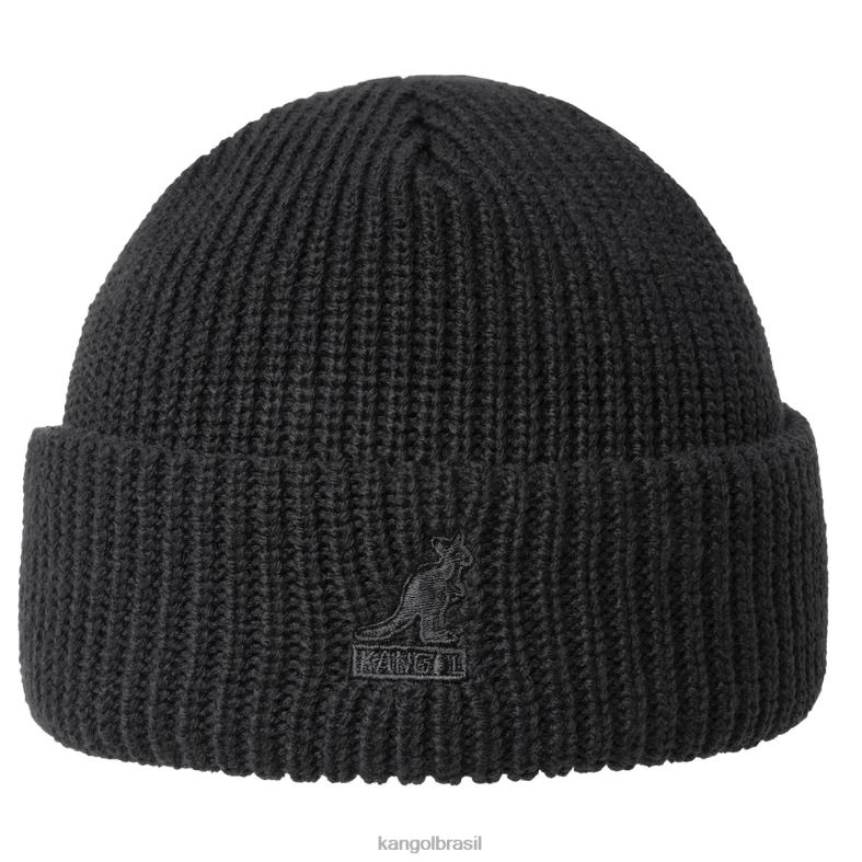 chapelaria | Kangol unissex preto cardeal gorro de 2 vias Z4880862