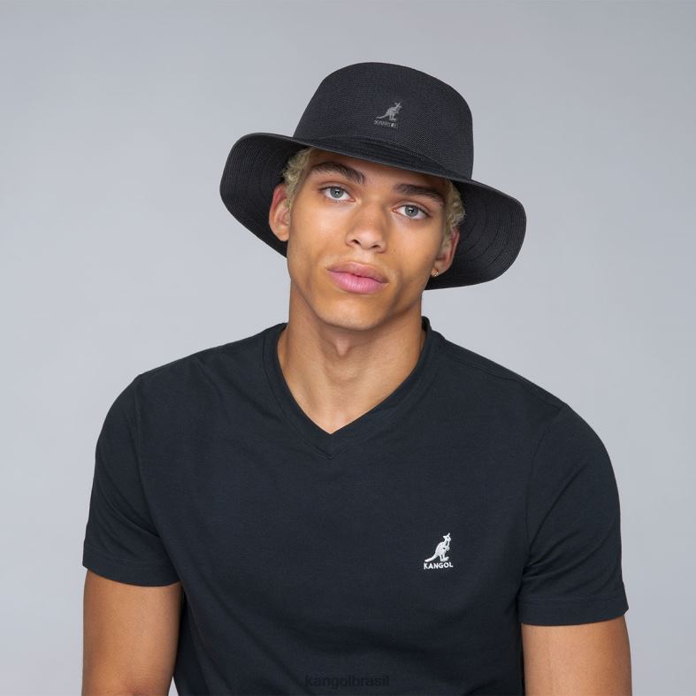 chapelaria | Kangol unissex preto chapéu de rap tropical Z4880543