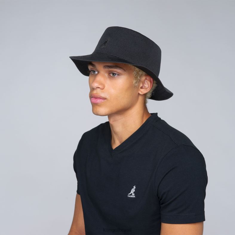 chapelaria | Kangol unissex preto chapéu de rap tropical Z4880543