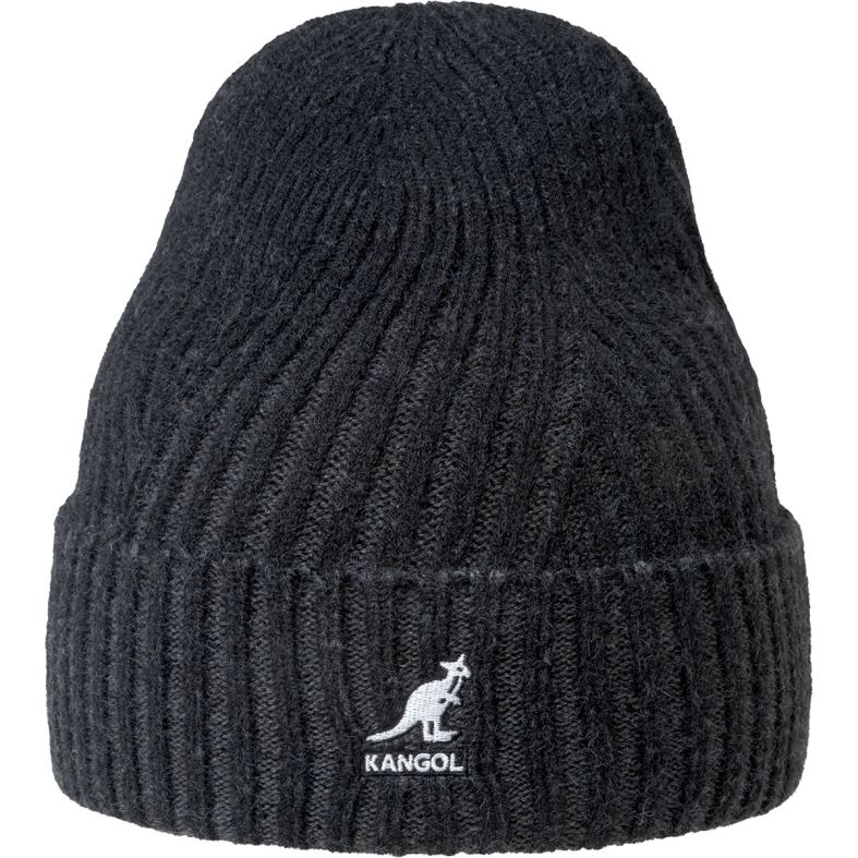 chapelaria | Kangol unissex preto/cinza escuro pull-on de punho de 2 tons Z4880835