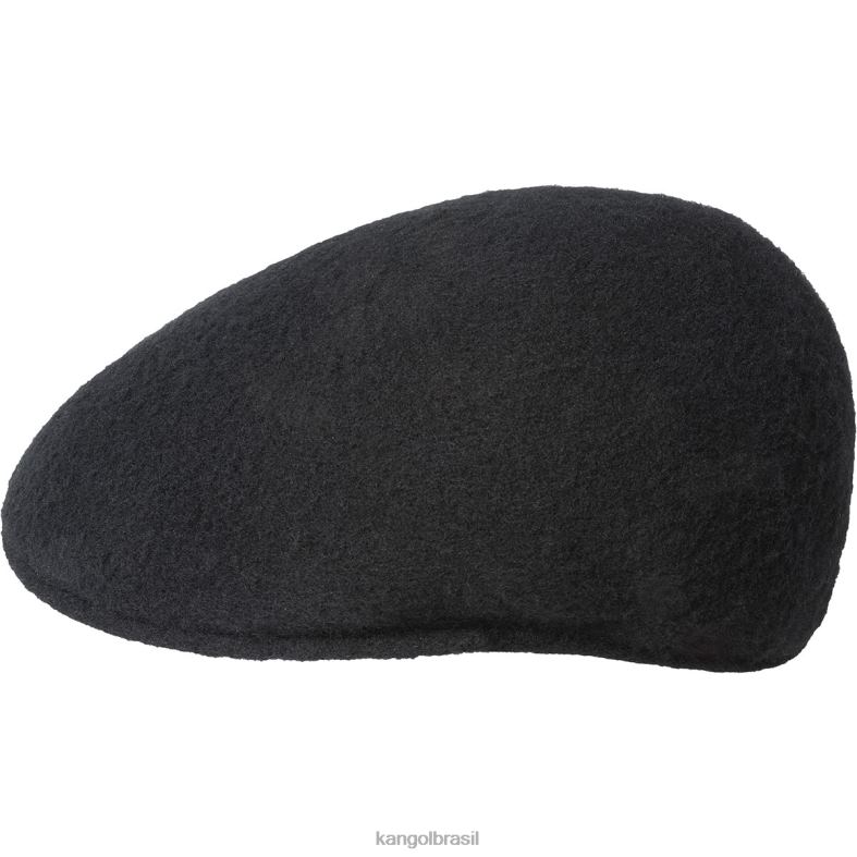 chapelaria | Kangol unissex preto eua woollux 504 - edição limitada Z4880111