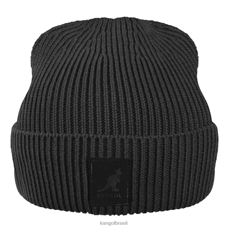 chapelaria | Kangol unissex preto gorro de remendo Z4880854