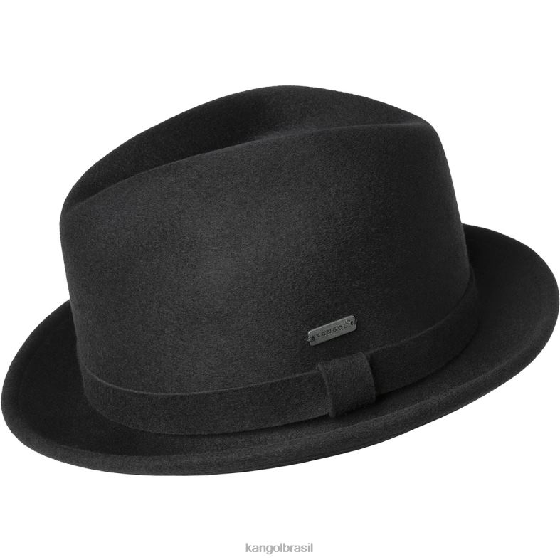 chapelaria | Kangol unissex preto jogador polido Z4880901