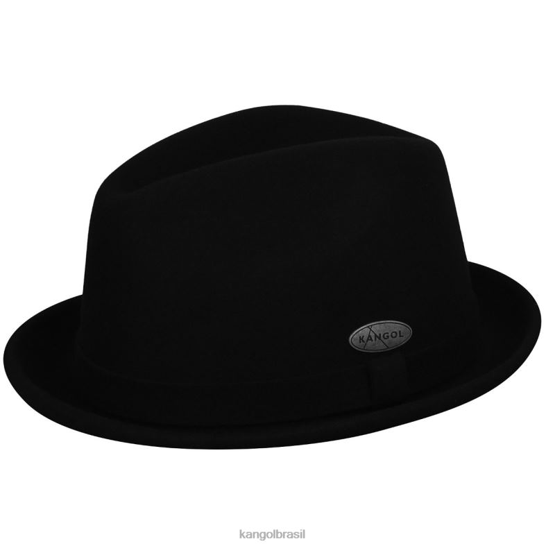 chapelaria | Kangol unissex preto jogador sincero Z4880916