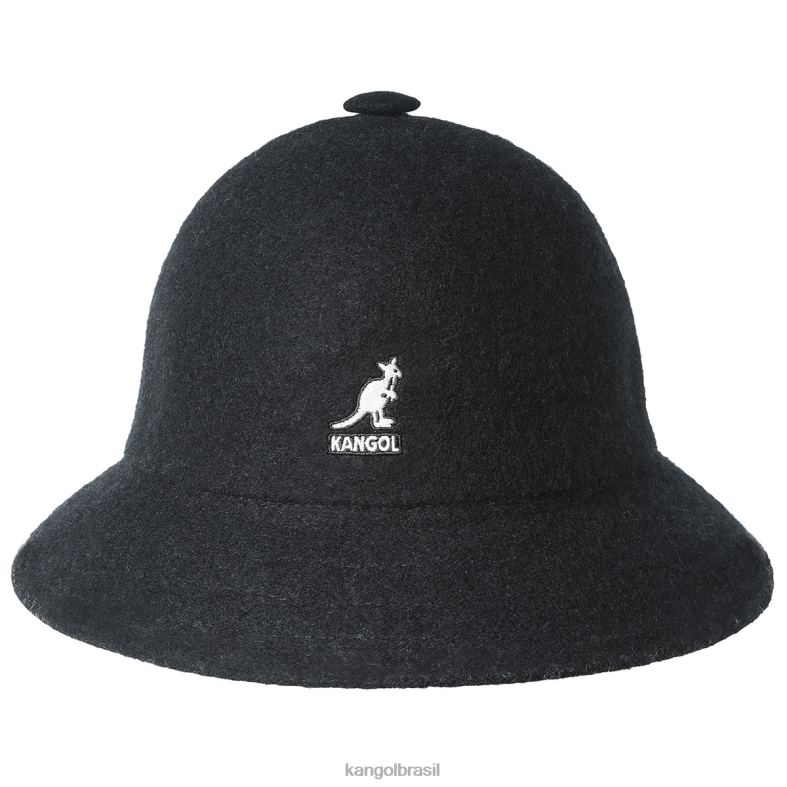 chapelaria | Kangol unissex preto lã casual Z4880714