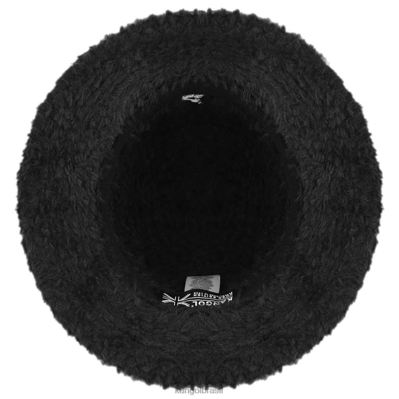chapelaria | Kangol unissex preto lahinch de trança peluda Z4880549