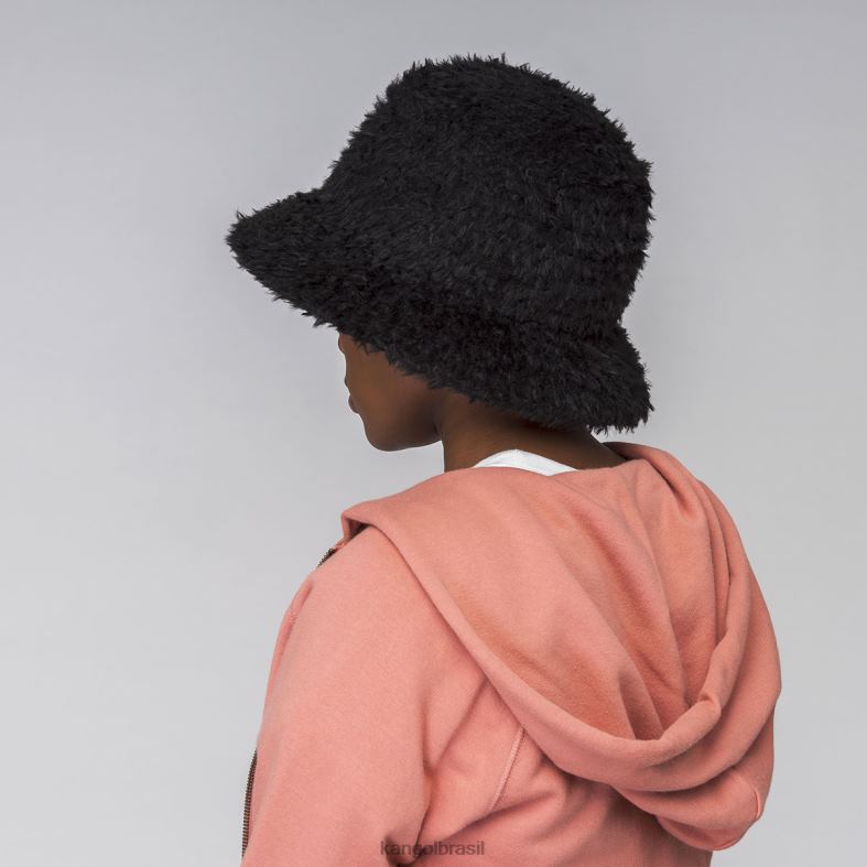 chapelaria | Kangol unissex preto lahinch de trança peluda Z4880549