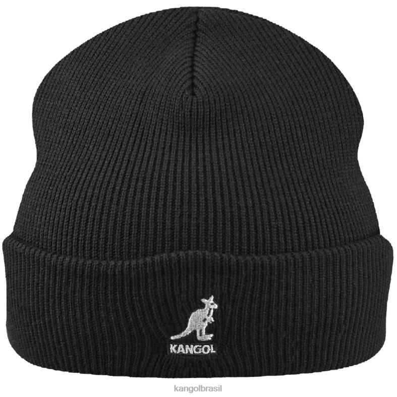 chapelaria | Kangol unissex preto manguito de acrílico puxar Z4880840