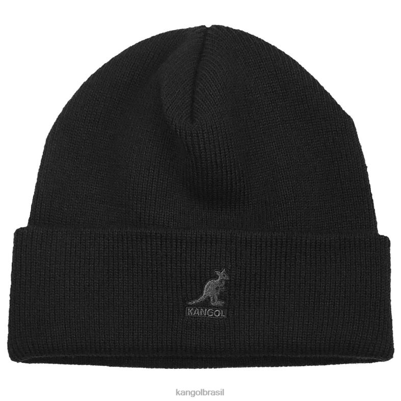 chapelaria | Kangol unissex preto manguito de acrílico puxar Z4880841