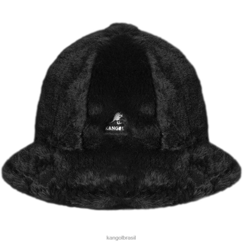 chapelaria | Kangol unissex preto pele falsa casual Z4880697