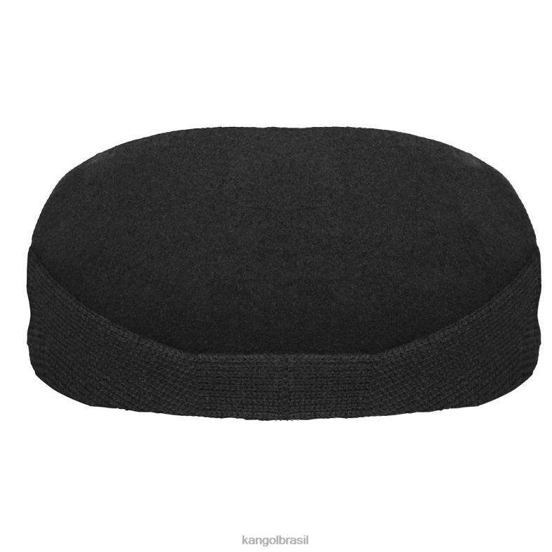 chapelaria | Kangol unissex preto protetor de orelha de lã 504 Z4880148