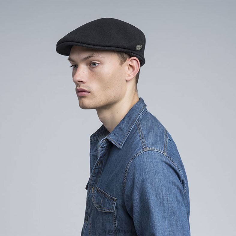chapelaria | Kangol unissex preto protetor de orelha de lã 504 Z4880148