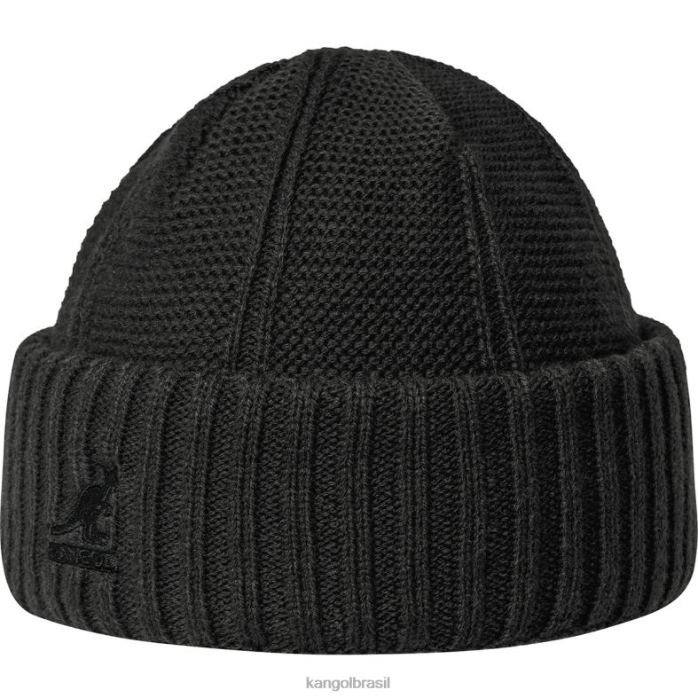 chapelaria | Kangol unissex preto pull-on de etiqueta oculta Z4880815