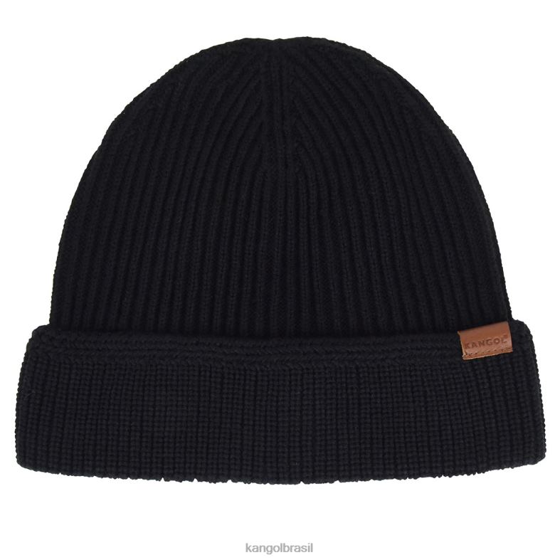 chapelaria | Kangol unissex preto puxão de punho totalmente formado pelo esquadrão Z4880822