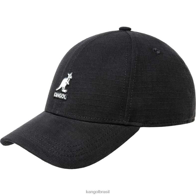 chapelaria | Kangol unissex preto ripstop beisebol essencial Z4880365
