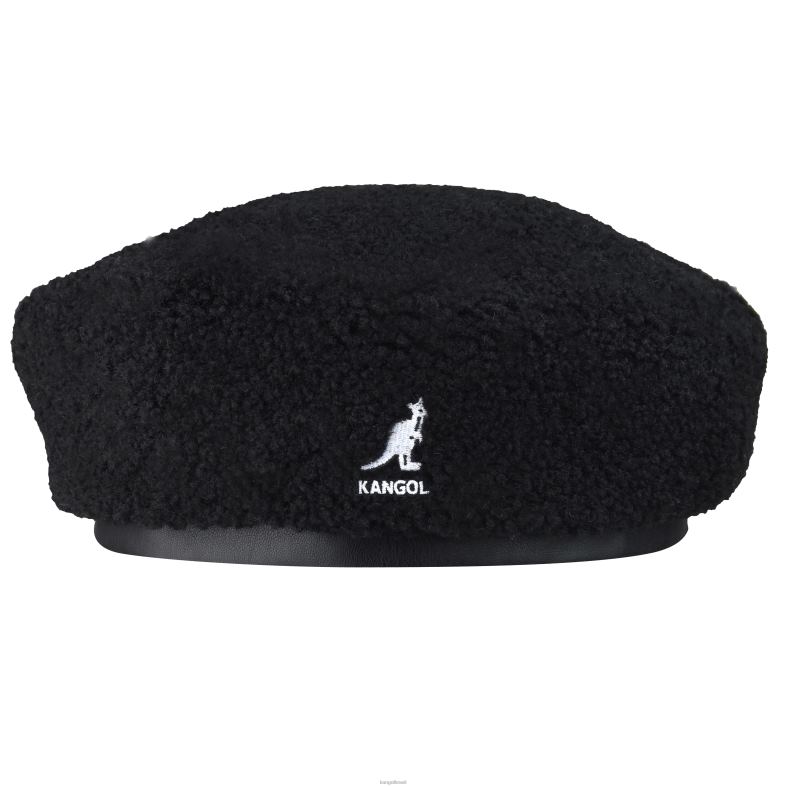 chapelaria | Kangol unissex preto/rosa elétrico boina reversível de pelúcia de náilon Z4880423