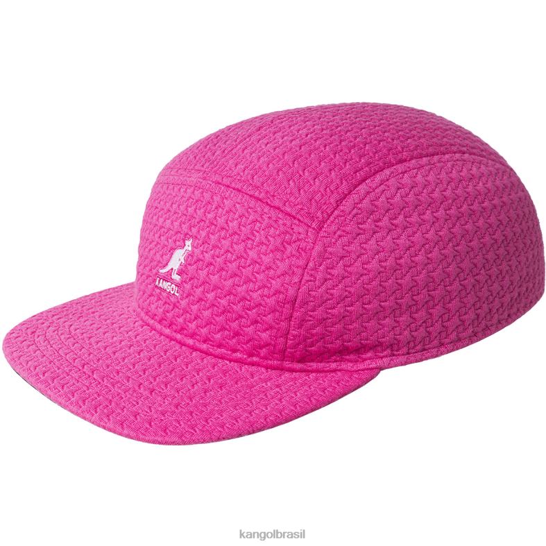 chapelaria | Kangol unissex preto tampa de 5 painéis em relevo Z4880357