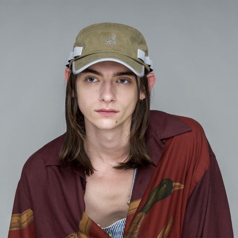 chapelaria | Kangol unissex preto tampa utilitária encerada com 5 painéis Z4880361