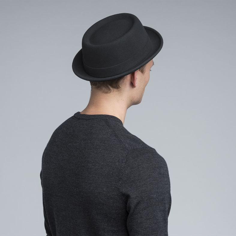 chapelaria | Kangol unissex preto torta de carne de porco lightfelt Z4880795