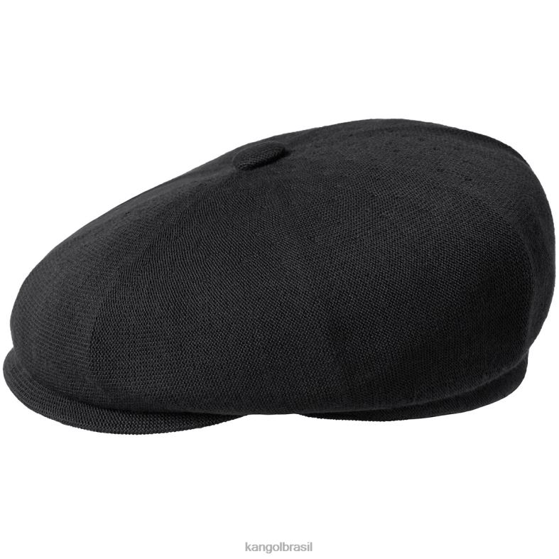 chapelaria | Kangol unissex preto vendedor ambulante de bambu Z4880764