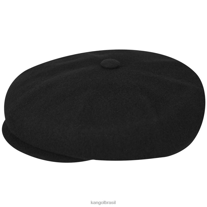 chapelaria | Kangol unissex preto vendedor ambulante de lã Z4880789