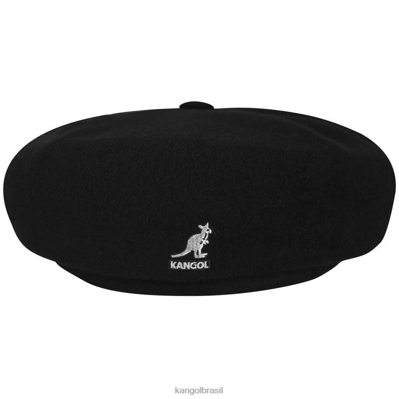 chapelaria | Kangol unissex preto vendedor ambulante de lã Z4880789
