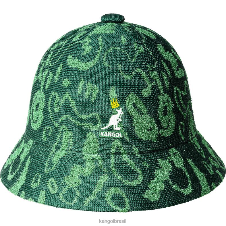 chapelaria | Kangol unissex relva verde / masters green rei da rua casual Z4880476