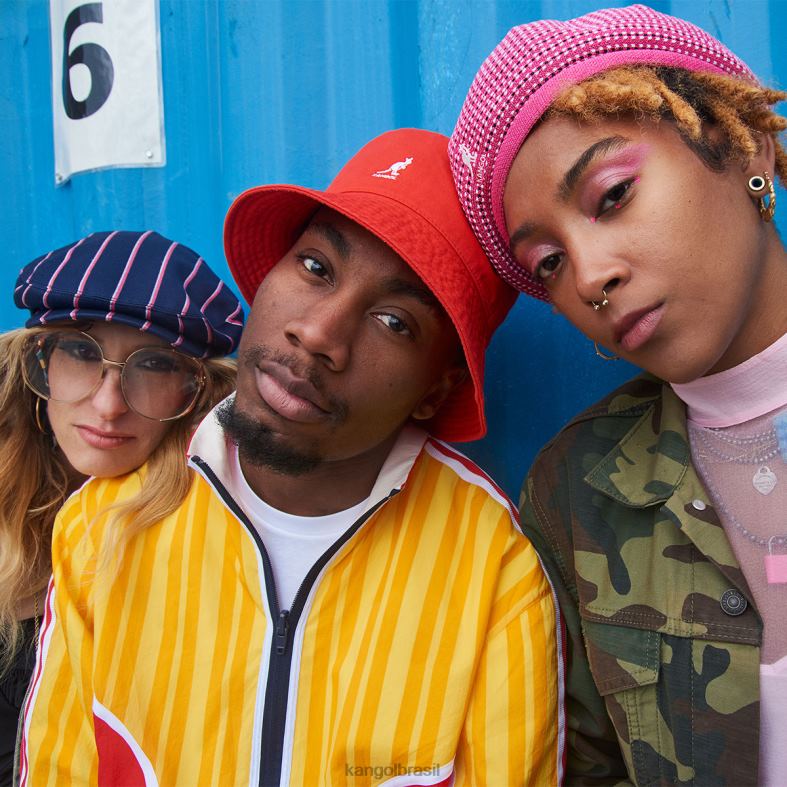 chapelaria | Kangol unissex rosa elétrico boina preppy jax Z4880417