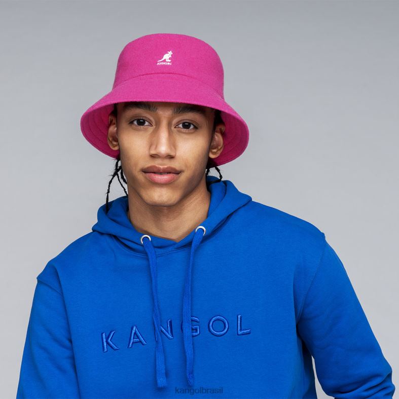 chapelaria | Kangol unissex rosa elétrico lahinch de lã Z4880695