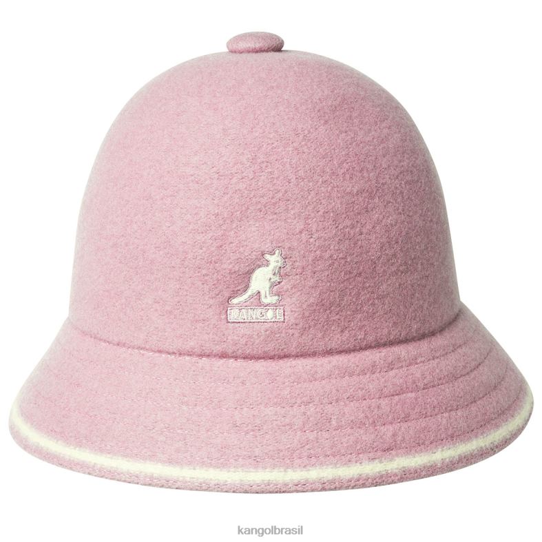 chapelaria | Kangol unissex rosa empoeirado/esbranquiçado listra casual Z4880742