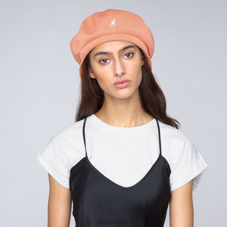 chapelaria | Kangol unissex rosa pêssego cabeça quente tropical Z4880889