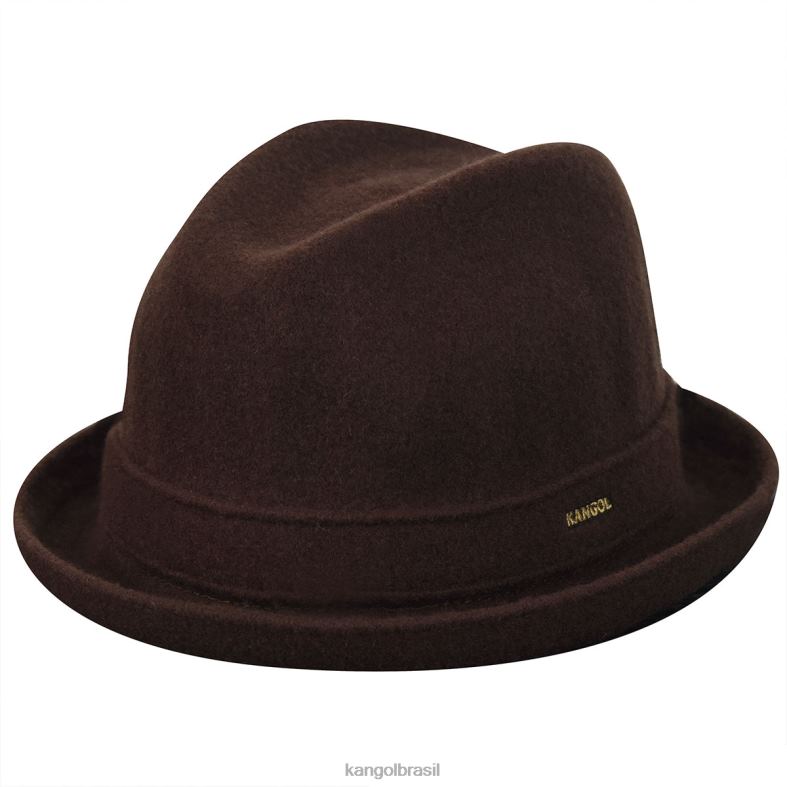chapelaria | Kangol unissex tabaco jogador de lã Z4880930
