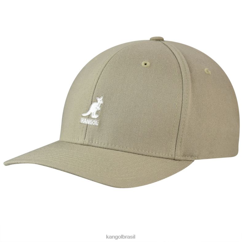 chapelaria | Kangol unissex taupe beisebol flexfit de lã Z4880324