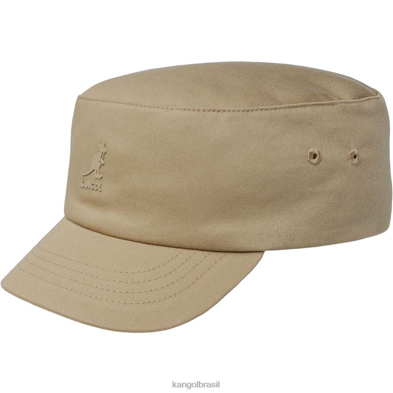 chapelaria | Kangol unissex taupe boné do exército de ajuste elástico Z4880255