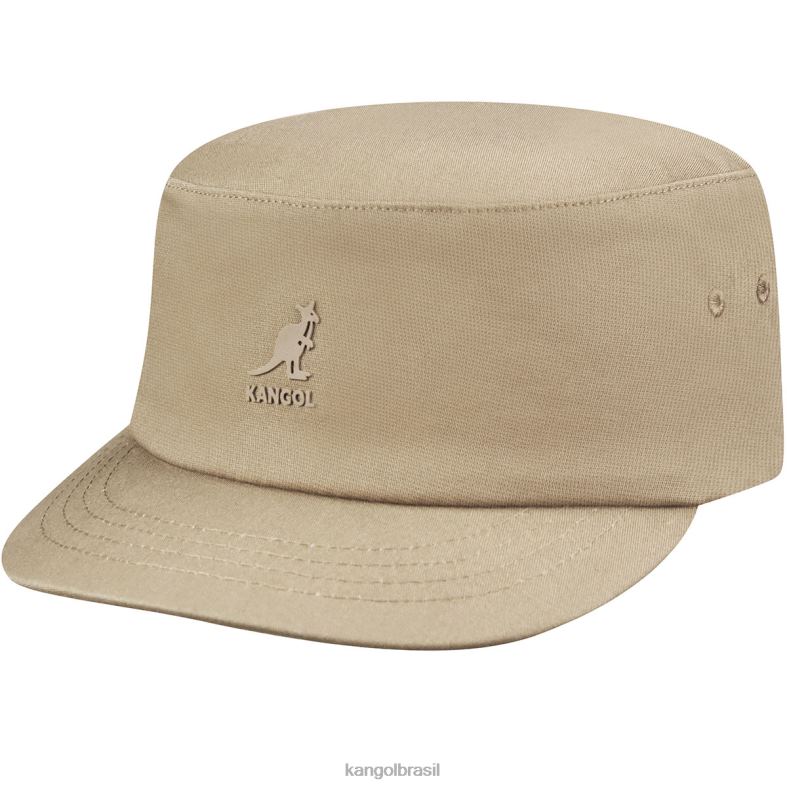 chapelaria | Kangol unissex taupe boné do exército de ajuste elástico Z4880255