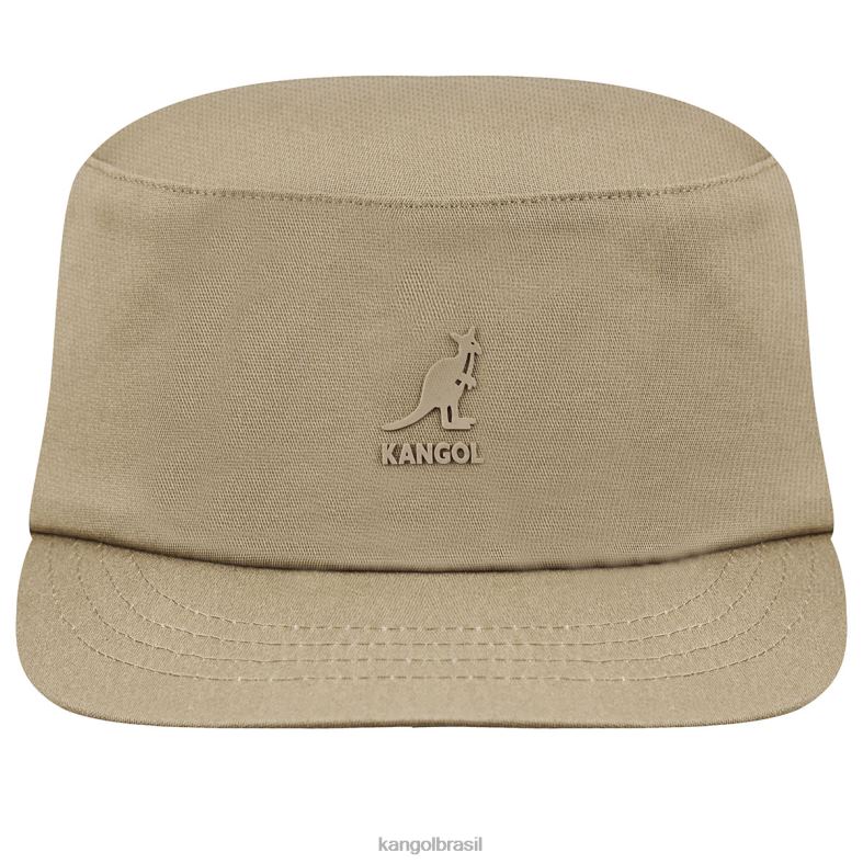 chapelaria | Kangol unissex taupe boné do exército de ajuste elástico Z4880255