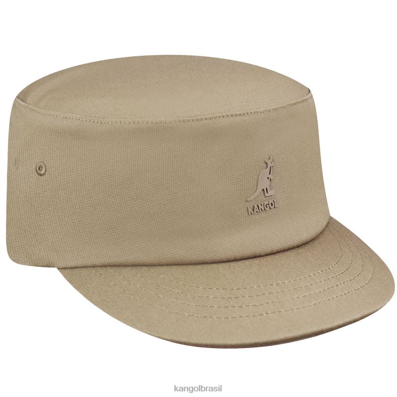 chapelaria | Kangol unissex taupe boné do exército de ajuste elástico Z4880255