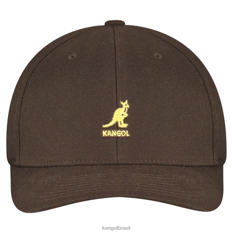 chapelaria | Kangol unissex turfa marrom beisebol flexfit de lã Z4880328