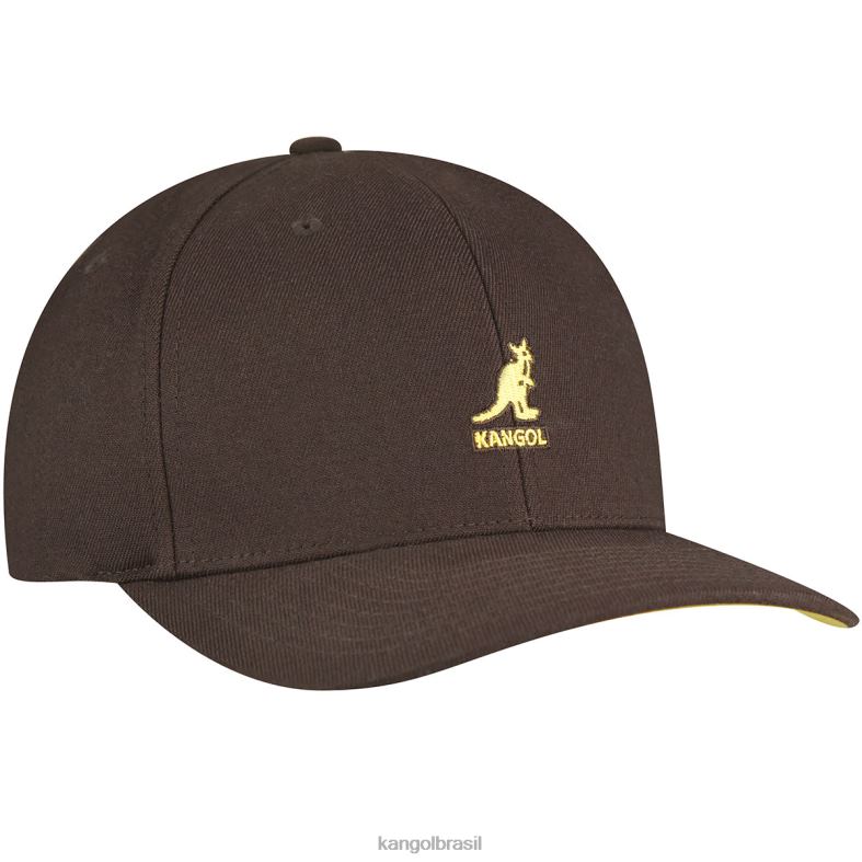 chapelaria | Kangol unissex turfa marrom beisebol flexfit de lã Z4880328