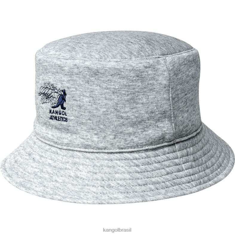 chapelaria | Kangol unissex urze cinza claro balde de rotação do clube Z4880547