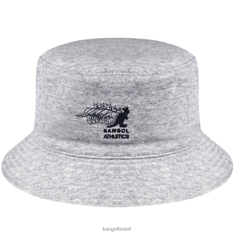 chapelaria | Kangol unissex urze cinza claro balde de rotação do clube Z4880547