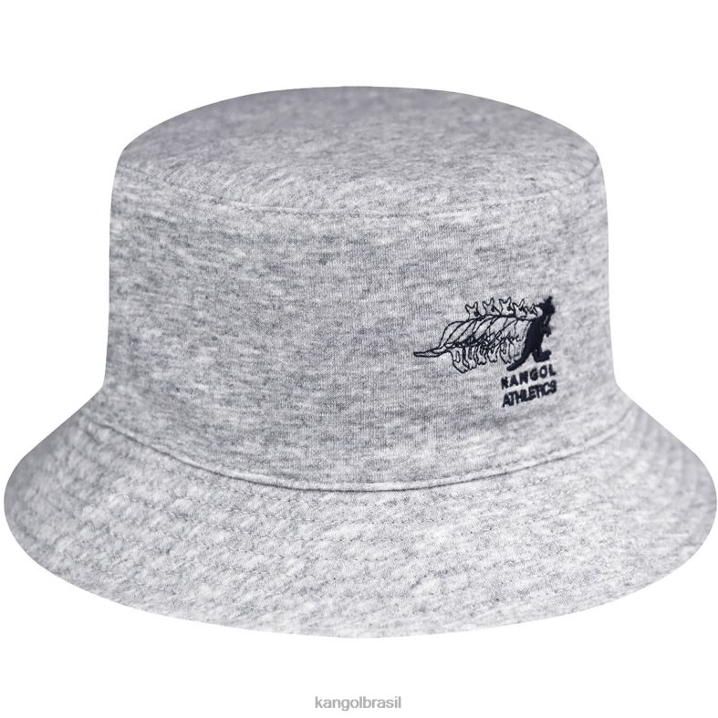 chapelaria | Kangol unissex urze cinza claro balde de rotação do clube Z4880547