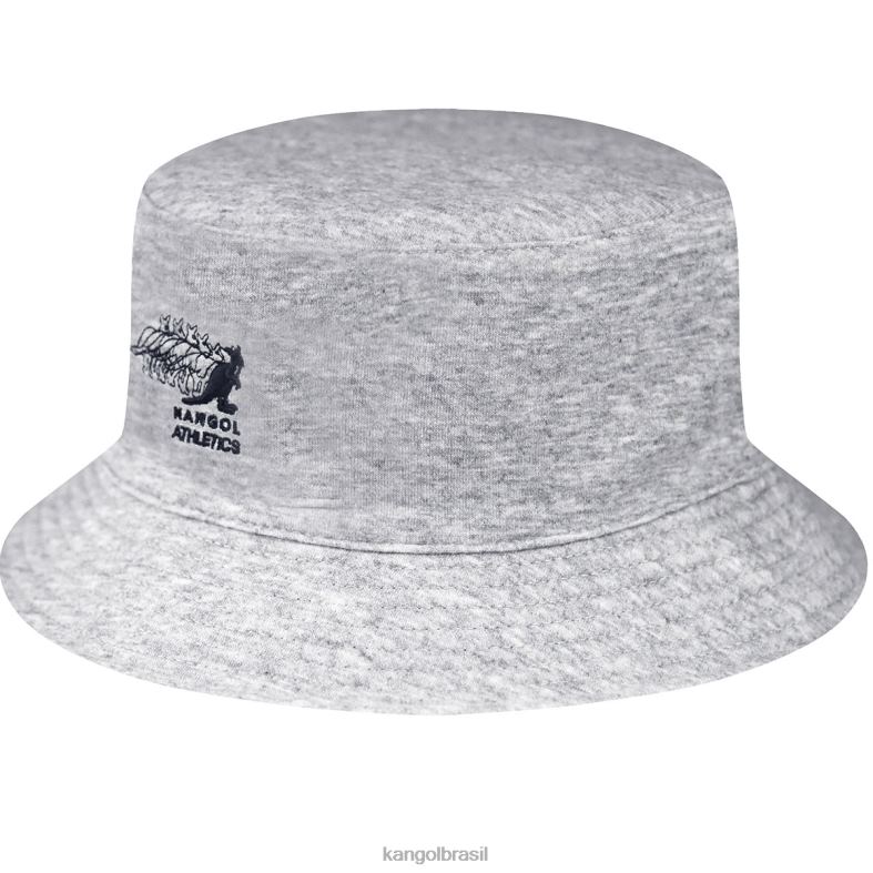 chapelaria | Kangol unissex urze cinza claro balde de rotação do clube Z4880547
