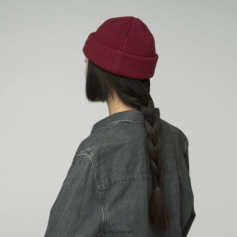 chapelaria | Kangol unissex veludo vermelho cardeal gorro de 2 vias Z4880867