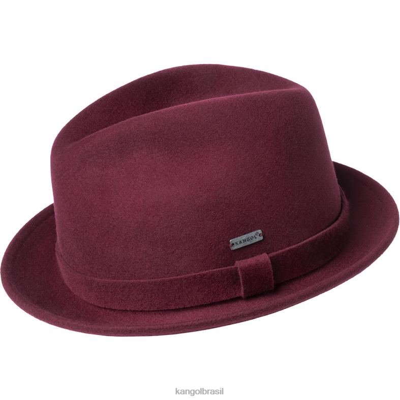chapelaria | Kangol unissex veludo vermelho jogador polido Z4880905