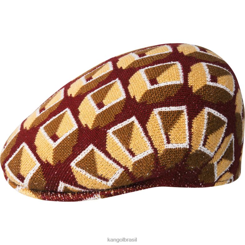 chapelaria | Kangol unissex veludo vermelho placa mãe 504 Z4880110