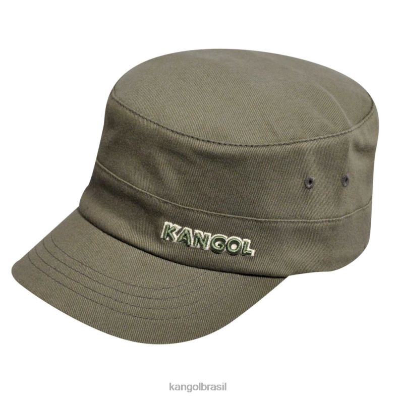 chapelaria | Kangol unissex verde boné do exército de sarja de algodão Z4880261