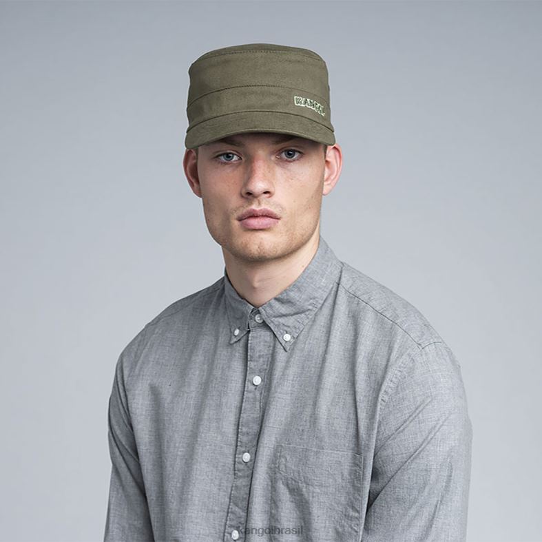 chapelaria | Kangol unissex verde boné do exército de sarja de algodão Z4880261